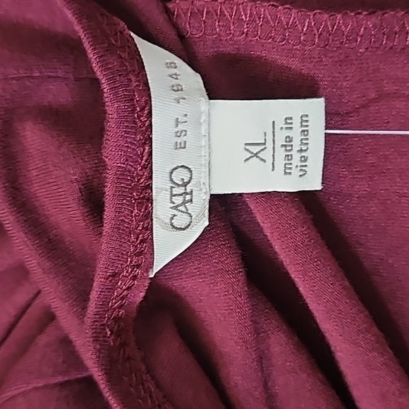 Cato Elderberry Wine Side Cinched Dress NWT - Picture 9 of 12